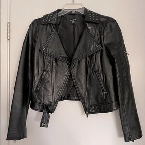 Bebe Leather Moto Jacket
